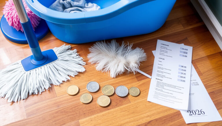 Wat kost een schoonmaakster? Tarieven 2026 wit & zwart